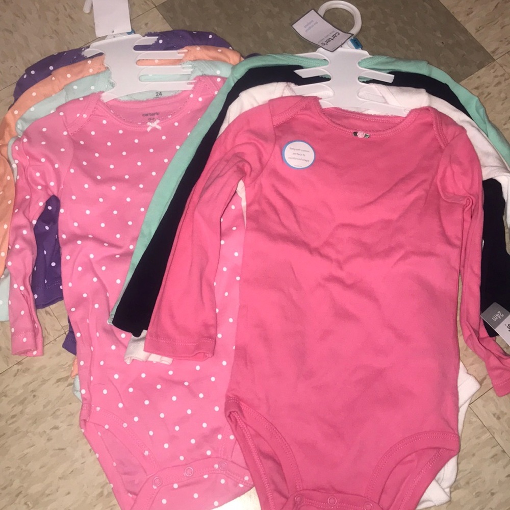 Carters long sleeve onesie sets